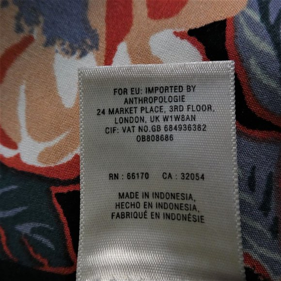 Ett Twa Trouser Pants Wide Leg Crop Floral Elastic Waistband Pull On Boho S - Picture 11 of 12